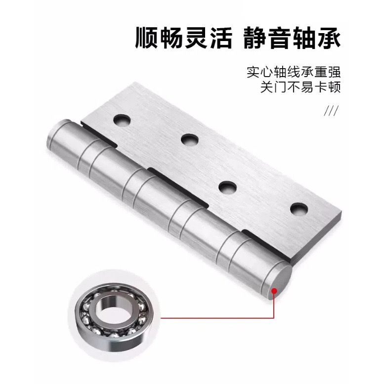 不銹鋼平開合頁 現(xiàn)代木門的靜音守護(hù)者